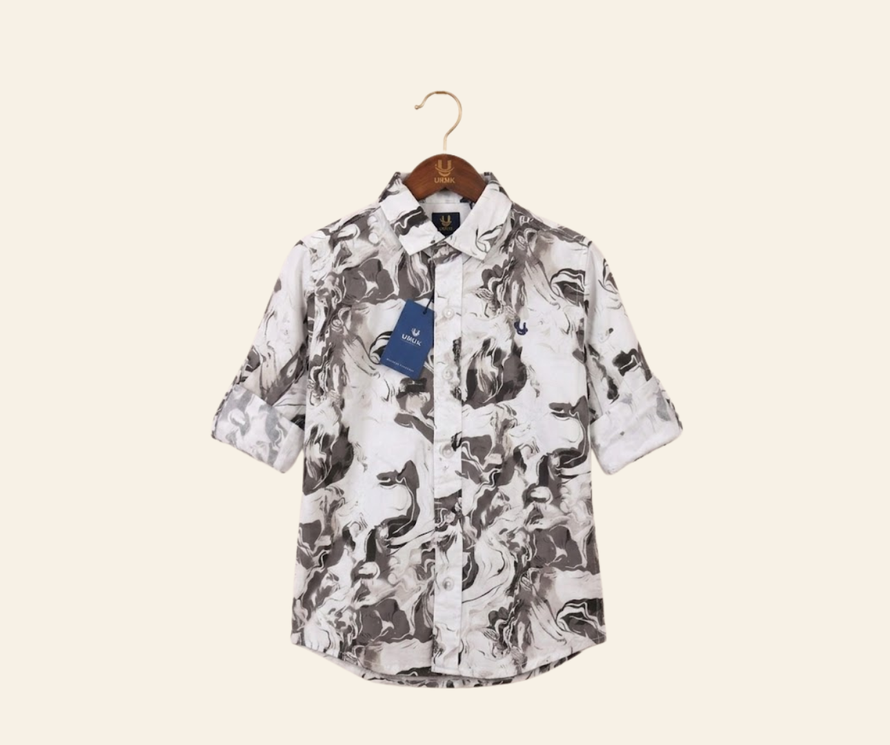 Cotton Abtract Printed Shirt